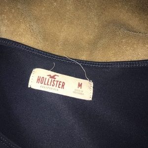 Hollister dark navy off the shoulder top